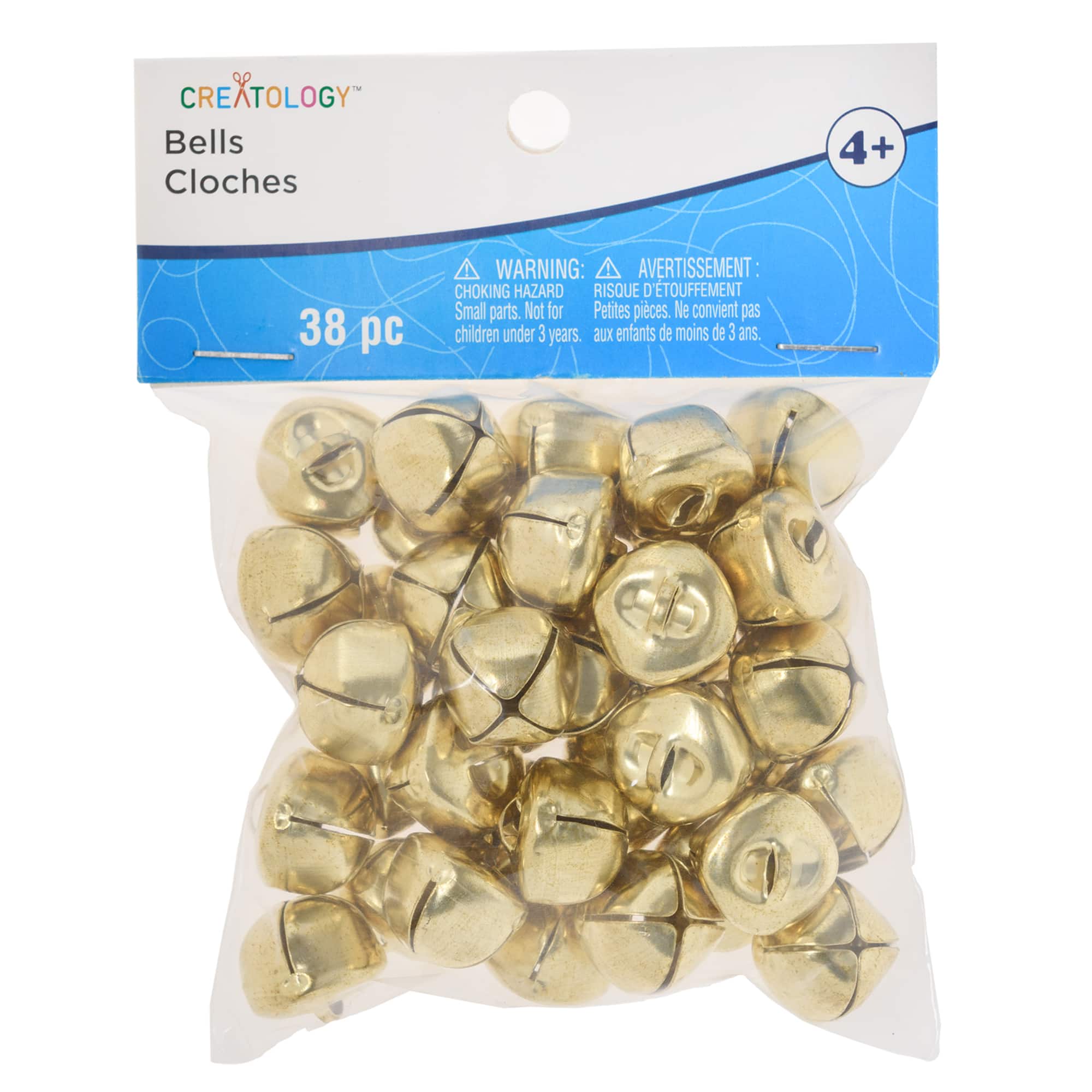 12 Packs: 38 ct. (456 total) 18mm Gold Jingle Bells by Creatology™